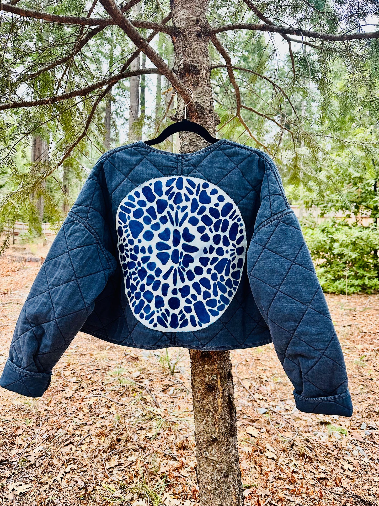 Cyanotype Quilted Jacket M