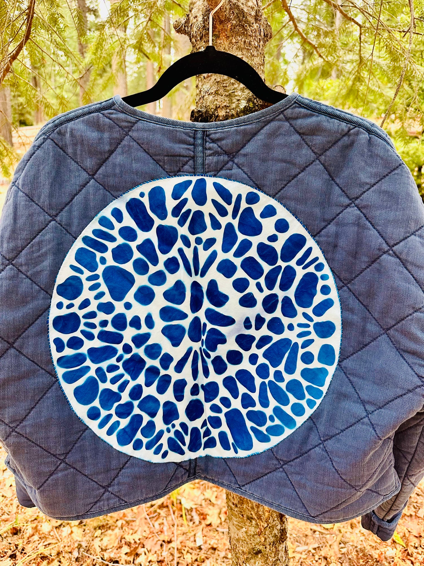 Cyanotype Quilted Jacket M