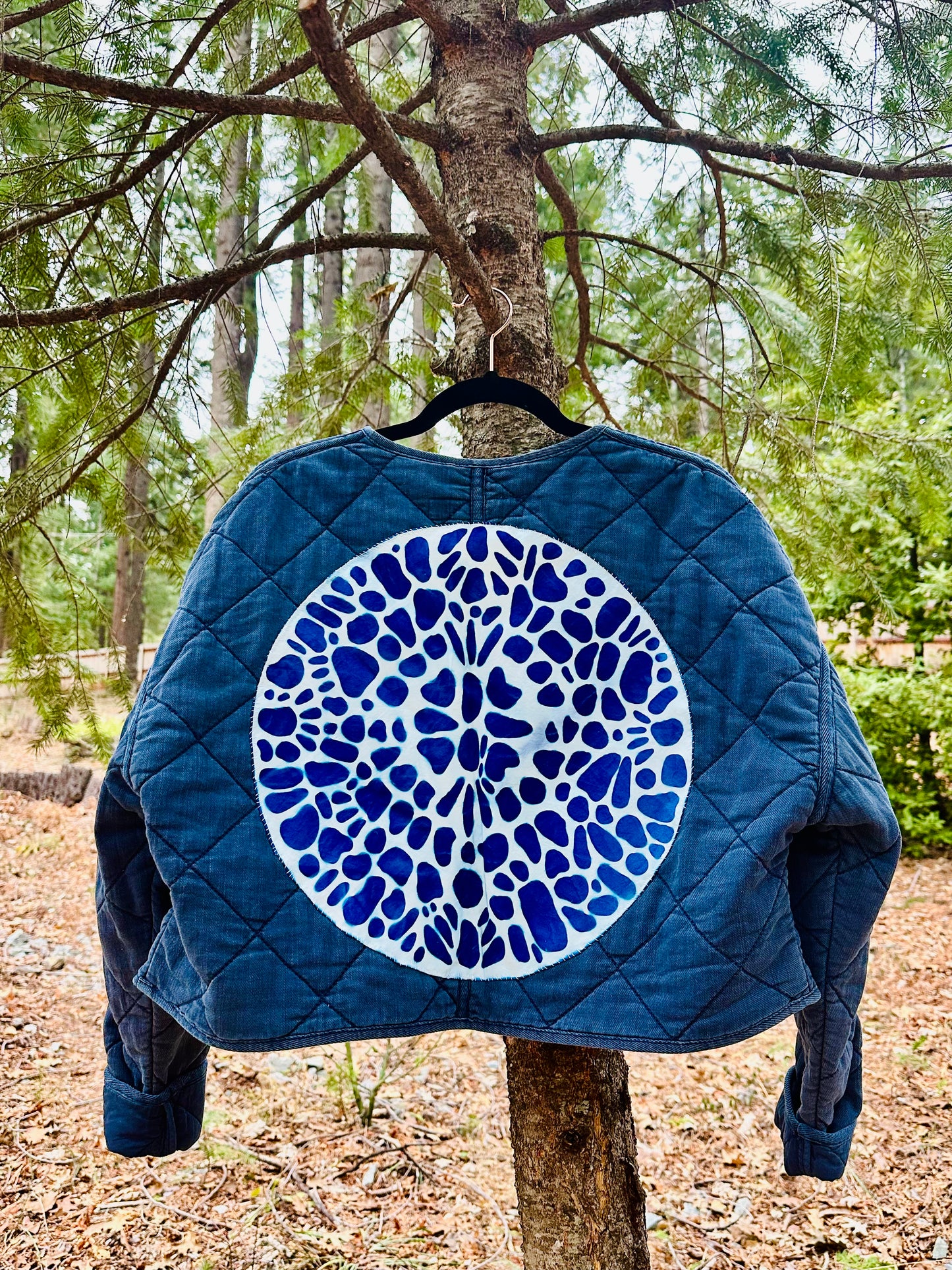 Cyanotype Quilted Jacket M