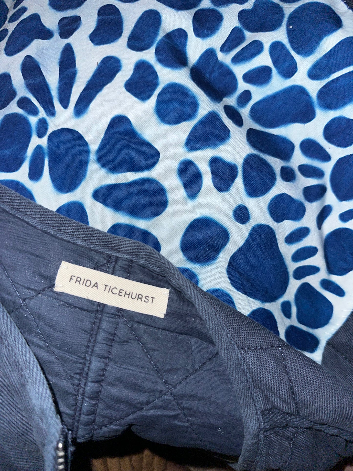 Cyanotype Quilted Jacket M