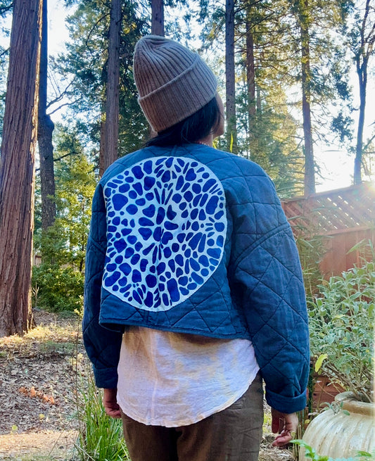 Cyanotype Quilted Jacket M