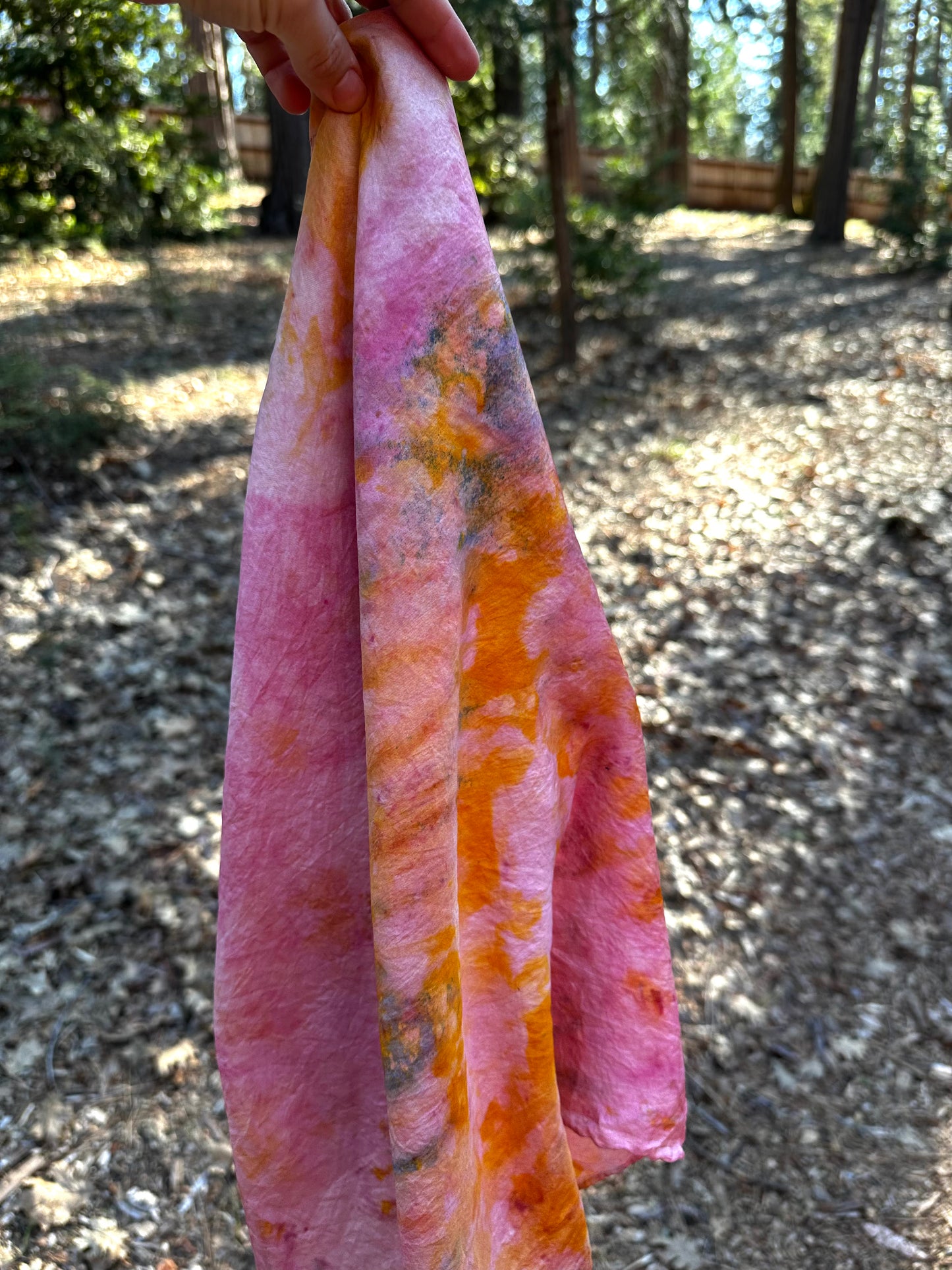 Botanical Dye Silk Bandana