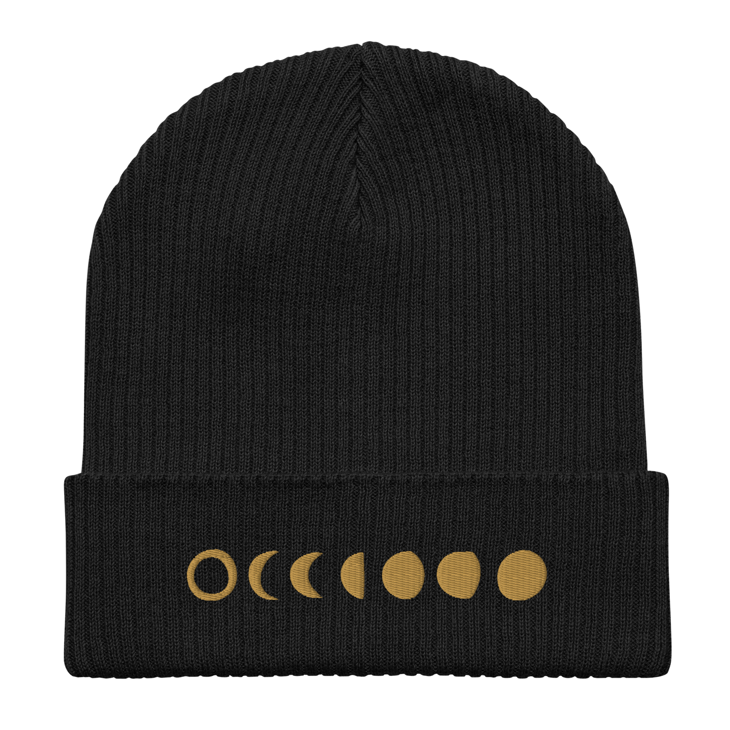 Moon Phase Unisex Organic Cotton Beanie